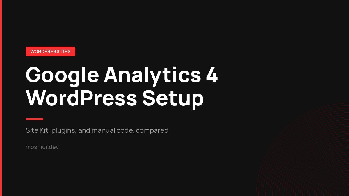 Step-by-step guide to setting up Google Analytics 4 on a WordPress site using Site Kit