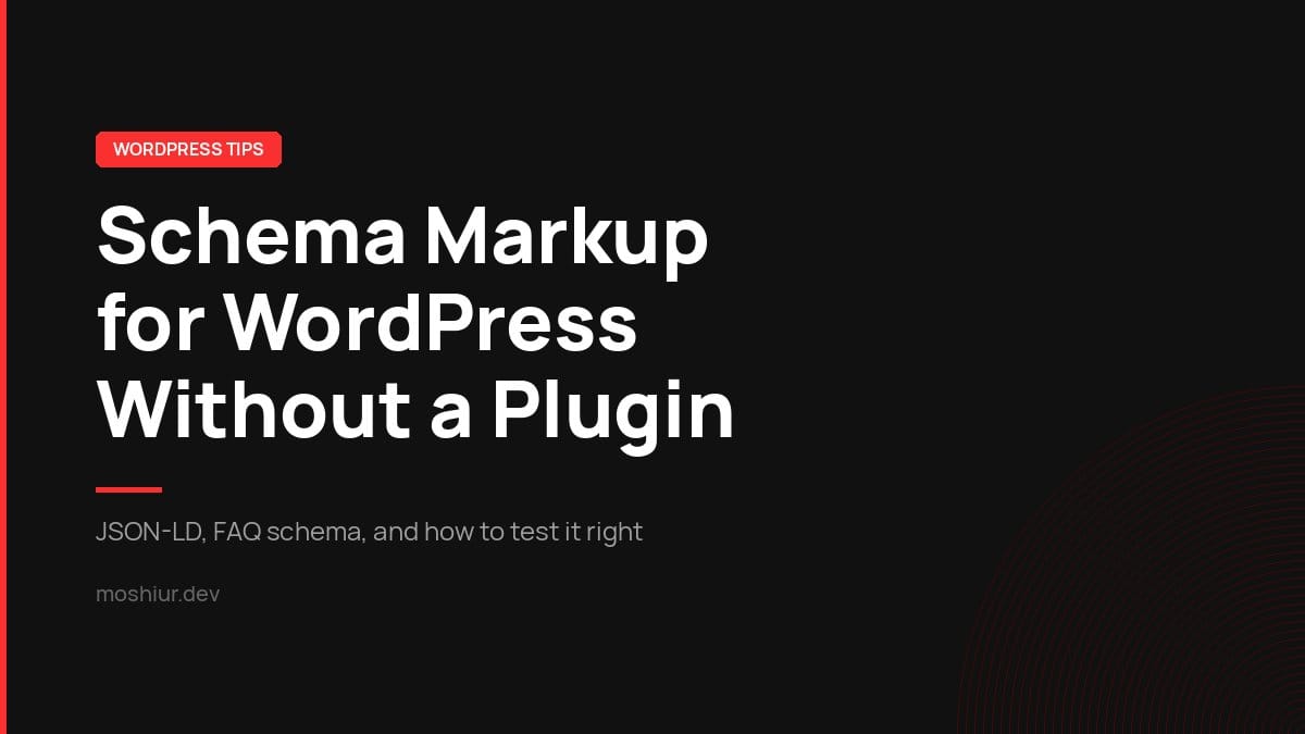 How to add schema markup to WordPress using JSON-LD without a plugin
