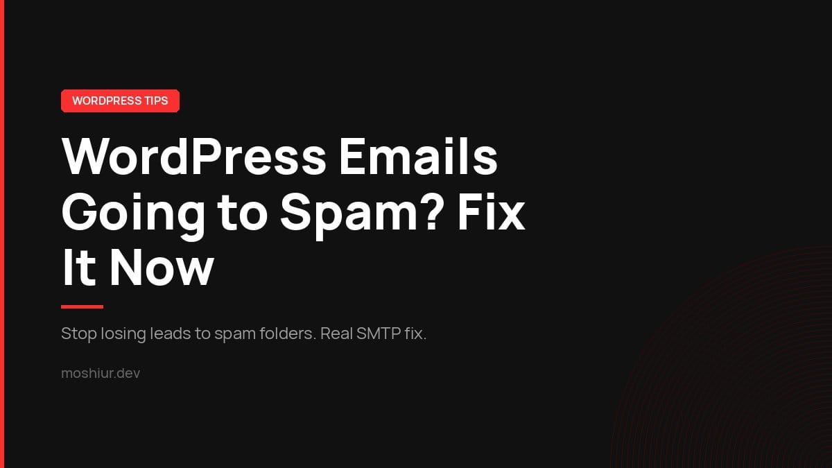 How to fix WordPress emails going to spam using SMTP and correct DNS records