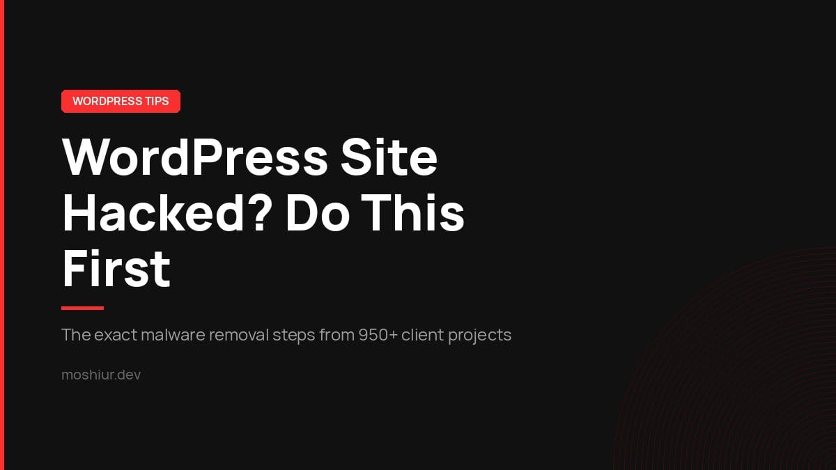 Steps to fix a WordPress site hacked with malware, from isolation to Google Search Console review