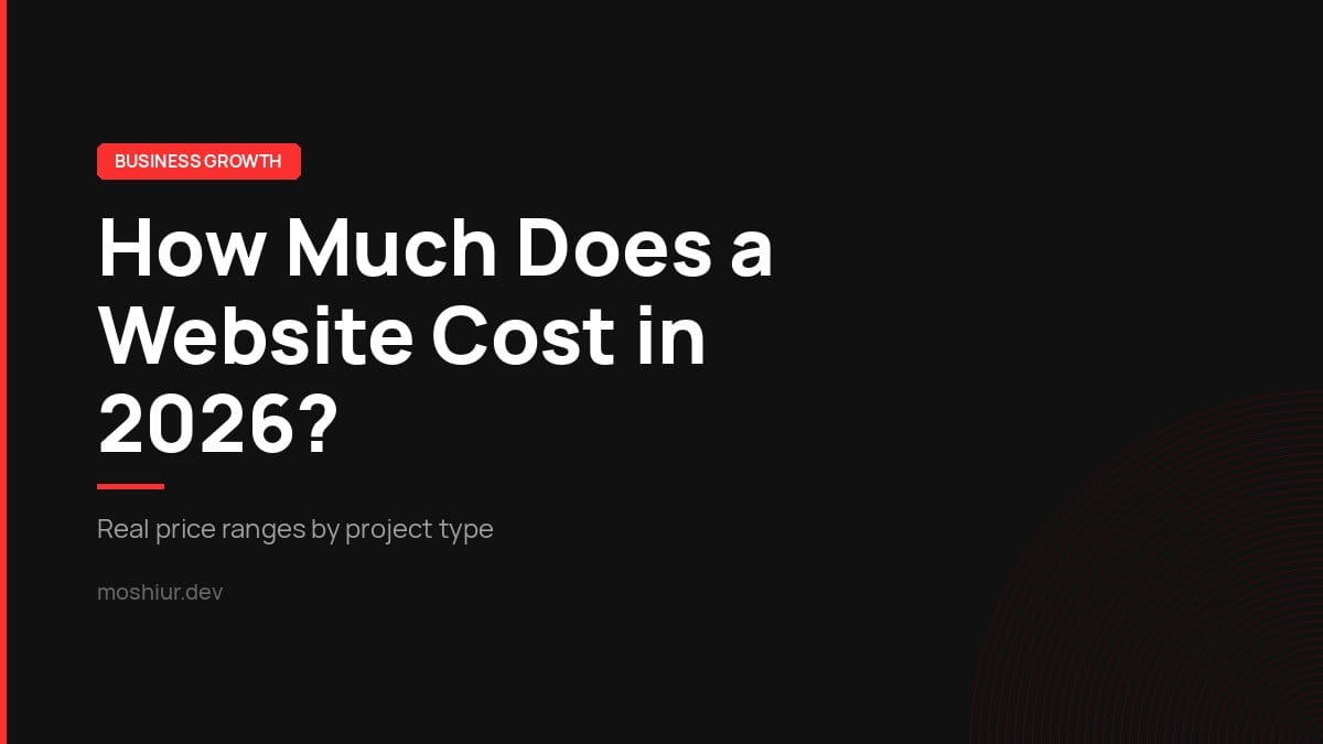 How much does a website cost in 2026: price ranges for DIY builders, freelancers, and agencies